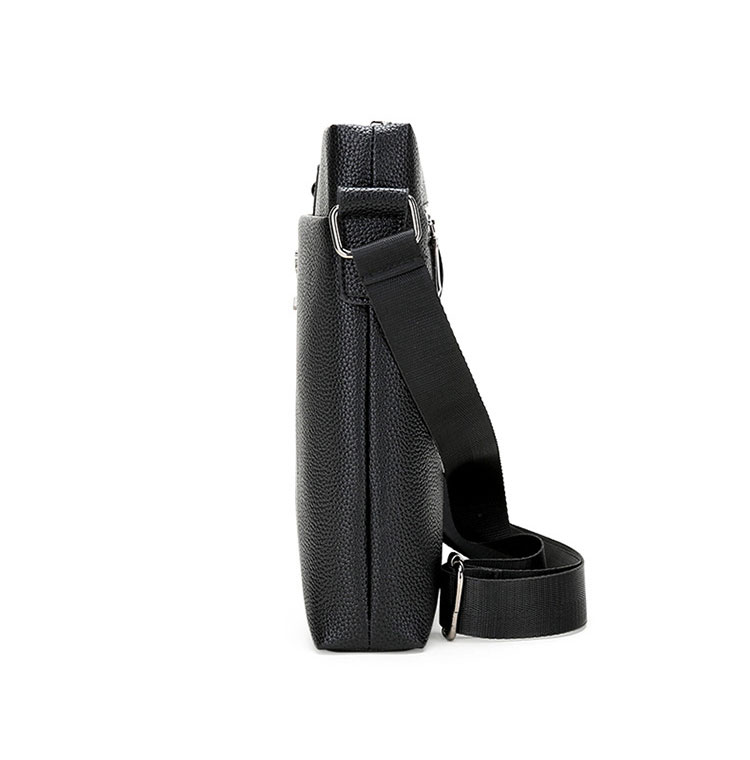 Whatna ショルダーバッグ メンズかばん 斜め掛け ボディバッグ 胸バッグ 肩掛けバッグメッセンジャーバッグ シンプル カジュアル ワンショルダーボディバッグPUレザ ー ipad9.7収納可-2