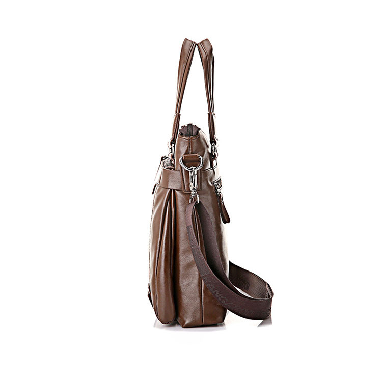 Whatnaショルダーバッグ メンズ 2way 斜め掛け 手提げバッグ ビジネス バッグ セカンドバッグ 手持げバッグ 革 A4 縦型 カジュアル フォーマル ビジネス 通学 通勤 肩掛け バッグ 自転車かばん プレゼント男性 115-2-2