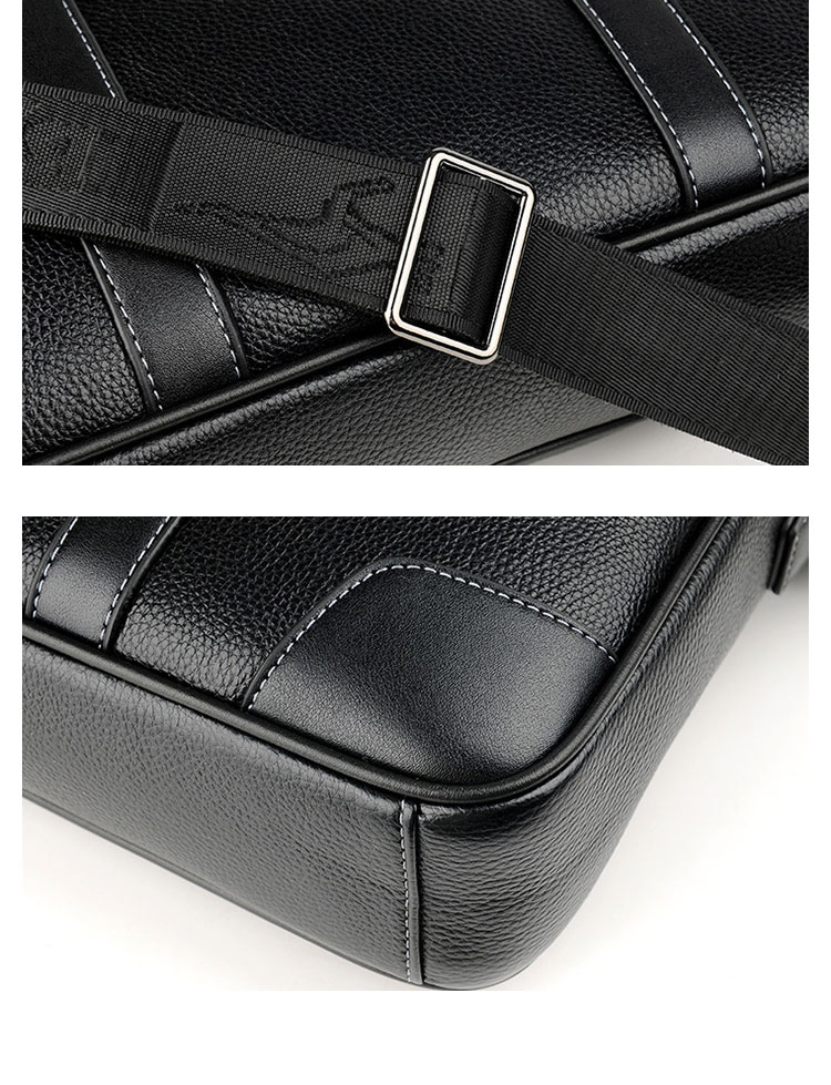 Whatna ショルダーバッグ メンズ 2way 斜め掛け 手提げバッグ ビジネス バッグ セカンドバッグ 手持げバッグ 革 A4 １4センチpc収納可 横型 カジュアル フォーマル ビジネス 通学 通勤 肩掛け バッグ 自転車かばん プレゼント男性 107-9