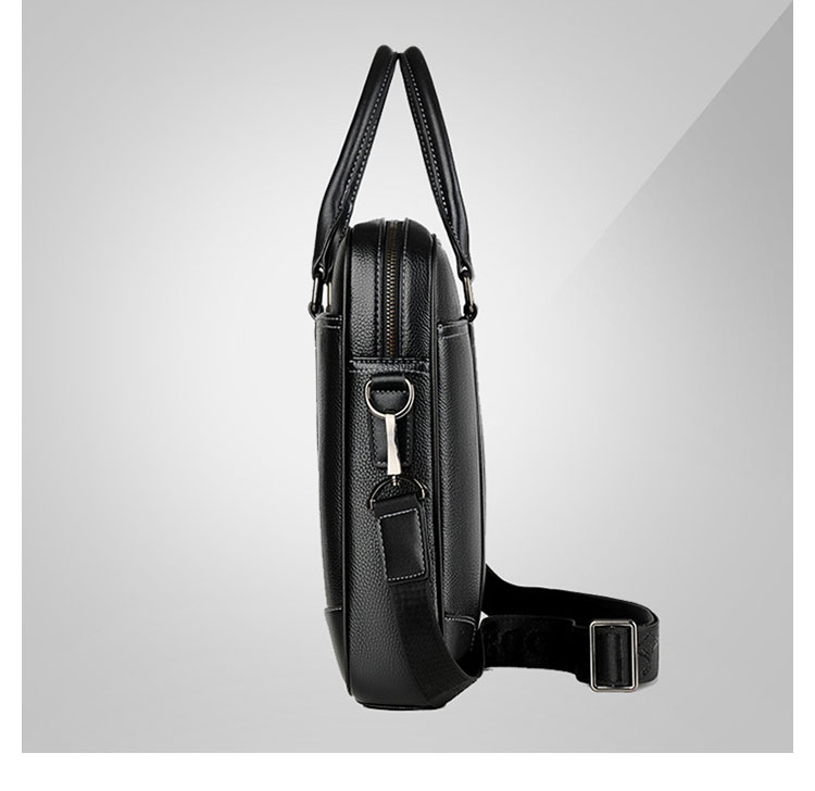 Whatna ショルダーバッグ メンズ 2way 斜め掛け 手提げバッグ ビジネス バッグ セカンドバッグ 手持げバッグ 革 A4 １4センチpc収納可 横型 カジュアル フォーマル ビジネス 通学 通勤 肩掛け バッグ 自転車かばん プレゼント男性 107-4