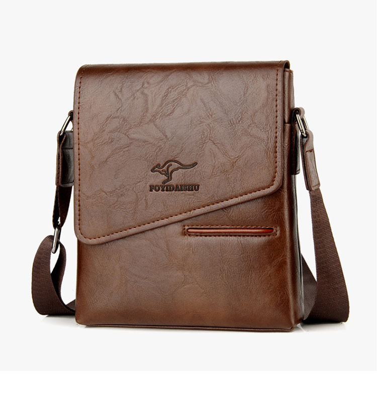 Whatna ワンショルダーバッグ メンズ 斜め掛け ボディバッグ 胸バッグ 革 小さめビジネスバッグ ipad 9.7収納可 肩掛け 通勤 通学 防水 バッグ 自転車 かばん男性用 D8824-1