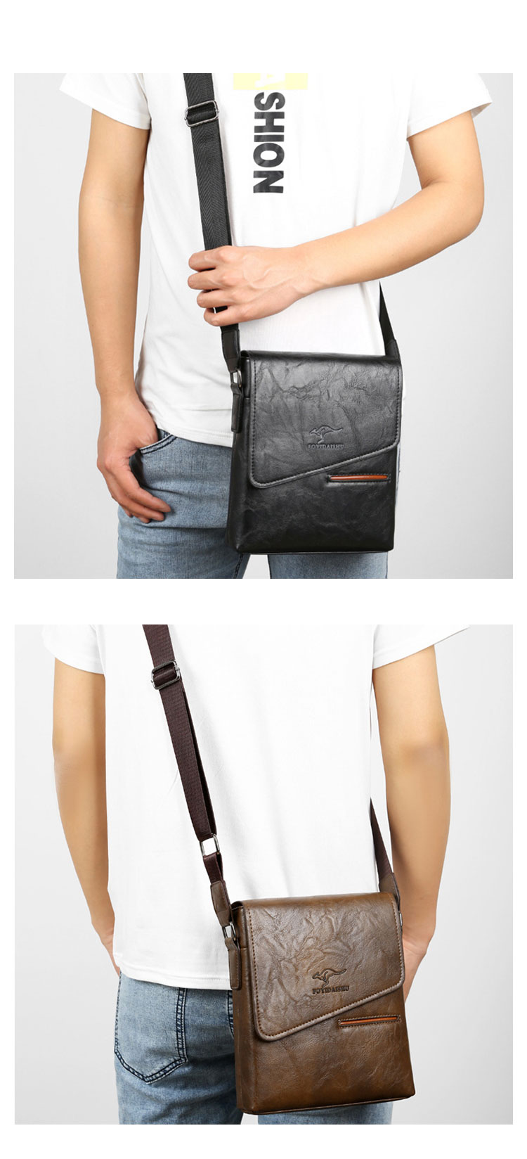 Whatna ワンショルダーバッグ メンズ 斜め掛け ボディバッグ 胸バッグ 革 小さめビジネスバッグ ipad 9.7収納可 肩掛け 通勤 通学 防水 バッグ 自転車 かばん男性用 D8824-11