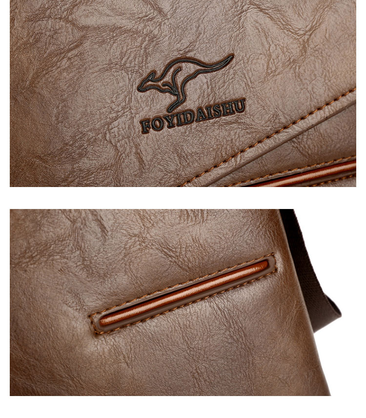 Whatna ワンショルダーバッグ メンズ 斜め掛け ボディバッグ 胸バッグ 革 小さめビジネスバッグ ipad 9.7収納可 肩掛け 通勤 通学 防水 バッグ 自転車 かばん男性用 D8824-9