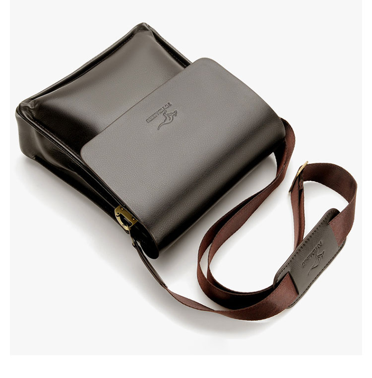 Whatna ワンショルダーバッグ メンズ 斜め掛け ボディバッグ 胸バッグ 革 小さめビジネスバッグ 2室仕切 ipad 9.7収納可 肩掛け 通勤 通学 防水 バッグ 自転車 かばん男性用3012-4