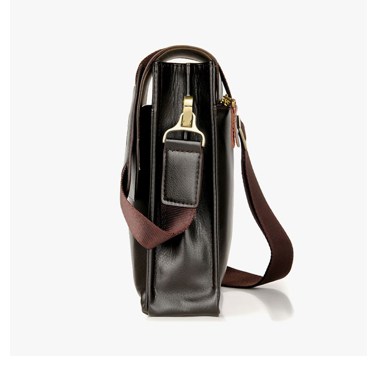 Whatna ワンショルダーバッグ メンズ 斜め掛け ボディバッグ 胸バッグ 革 小さめビジネスバッグ 2室仕切 ipad 9.7収納可 肩掛け 通勤 通学 防水 バッグ 自転車 かばん男性用3012-2