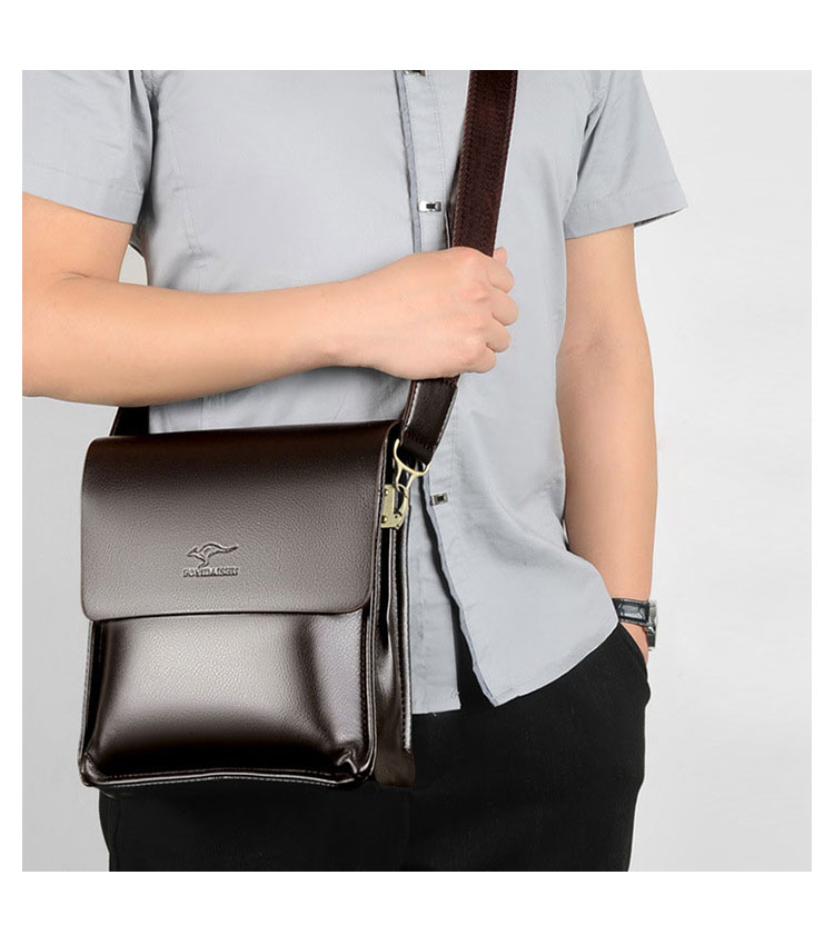 Whatna ワンショルダーバッグ メンズ 斜め掛け ボディバッグ 胸バッグ 革 小さめビジネスバッグ 2室仕切 ipad 9.7収納可 肩掛け 通勤 通学 防水 バッグ 自転車 かばん男性用3012-10