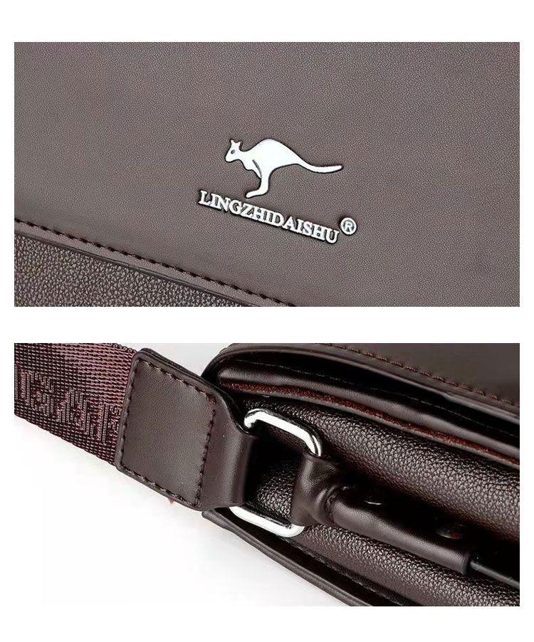 Whatna ワンショルダーバッグ メンズ 斜め掛け ボディバッグ 胸バッグ 革 小さめビジネスバッグ 3室仕切 ipad 9.7収納可 肩掛け 通勤 通学 防水 バッグ 自転車 かばん男性用138-3