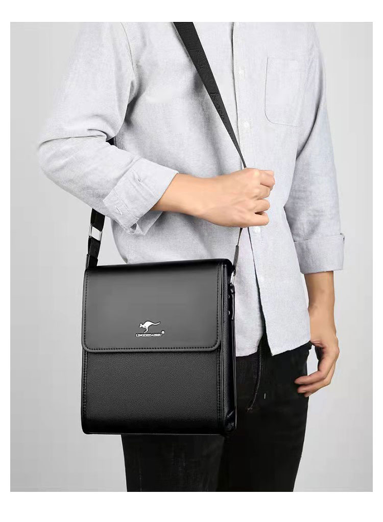 Whatna ワンショルダーバッグ メンズ 斜め掛け ボディバッグ 胸バッグ 革 小さめビジネスバッグ 3室仕切 ipad 9.7収納可 肩掛け 通勤 通学 防水 バッグ 自転車 かばん男性用138-5