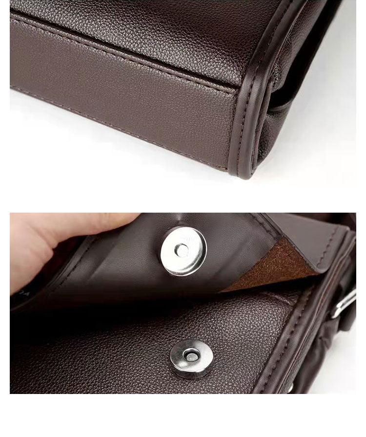 Whatna ワンショルダーバッグ メンズ 斜め掛け ボディバッグ 胸バッグ 革 小さめビジネスバッグ 3室仕切 ipad 9.7収納可 肩掛け 通勤 通学 防水 バッグ 自転車 かばん男性用138-4