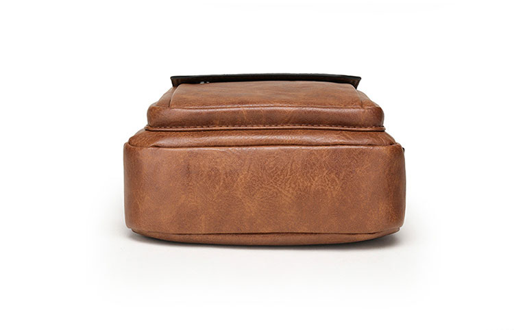 Whatna ショルダーバッグ メンズかばん 斜め掛け ボディバッグ 胸バッグ 肩掛けバッグ トートバッグ クラッチバッグメッセンジャーバッグ ビジネスシンプル カジュアル レザー 革 ワンショルダーボディバッグ Ipad Mini収納可-4