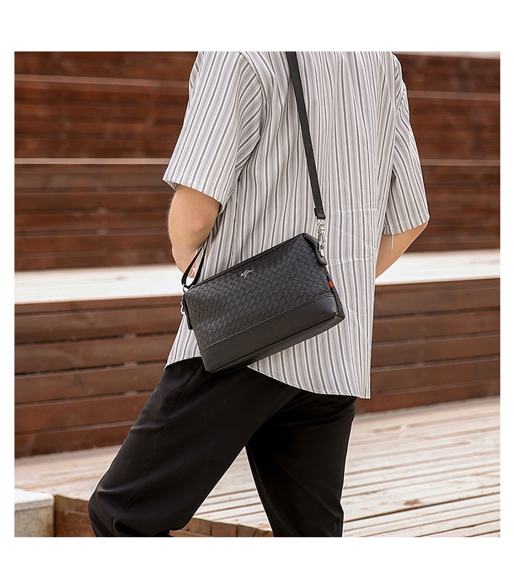 Whatna ワンショルダーバッグ メンズ  3WAY ボディバッグ 斜め掛けバッグ 胸バッグ クラッチ バッグ  手提げ バッグ 手持ちバッグメッセンジャーバッグ レザー pu フォーマル 結婚式 葬式 冠婚葬祭 バッグパーティー バッグ-11