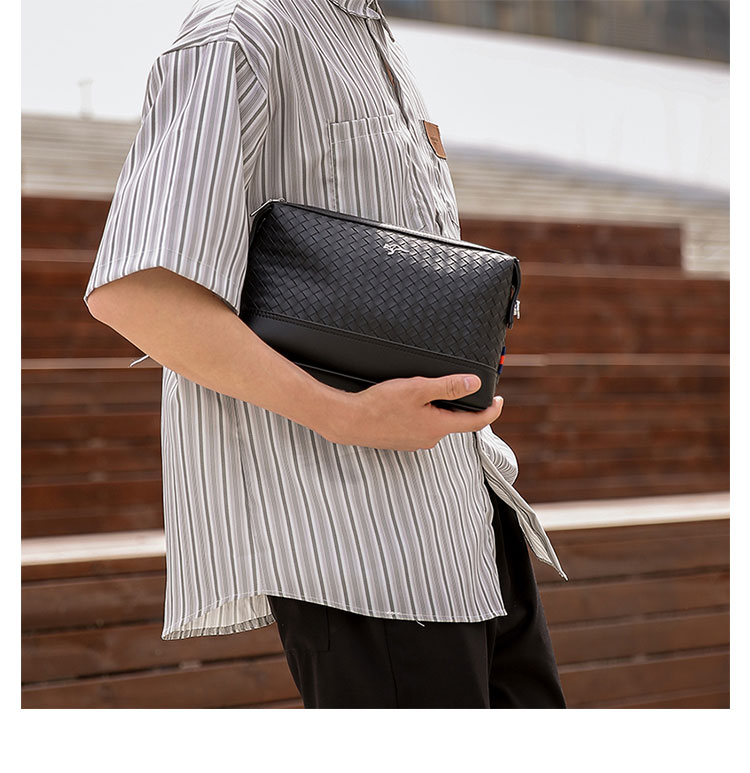 Whatna ワンショルダーバッグ メンズ  3WAY ボディバッグ 斜め掛けバッグ 胸バッグ クラッチ バッグ  手提げ バッグ 手持ちバッグメッセンジャーバッグ レザー pu フォーマル 結婚式 葬式 冠婚葬祭 バッグパーティー バッグ-14