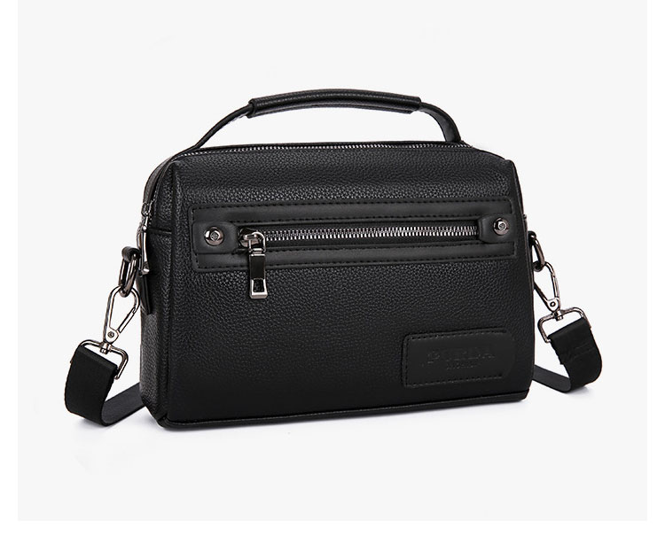 Whatna ワンショルダーバッグ メンズ 3way クラッチ ショルダー斜め掛け ボディバッグ 胸バッグ 肩掛けバッグ 手提げバッグ 手持げバッグ 小さい 厚手 レザー カード6枚収納可 カード入 結婚式 バッグ ビジネス フォーマル 冠婚葬祭 バッグ-2