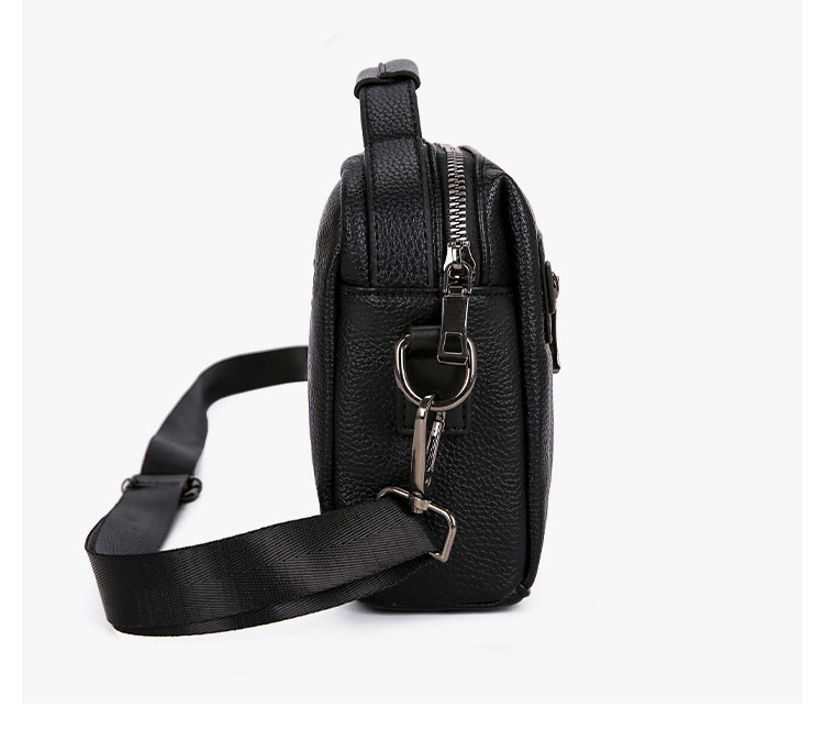 Whatna ワンショルダーバッグ メンズ 3way クラッチ ショルダー斜め掛け ボディバッグ 胸バッグ 肩掛けバッグ 手提げバッグ 手持げバッグ 小さい 厚手 レザー カード6枚収納可 カード入 結婚式 バッグ ビジネス フォーマル 冠婚葬祭 バッグ-4