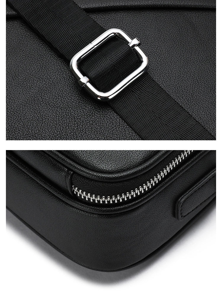 Whatna ワンショルダーバッグ メンズ 3way クラッチ ショルダー斜め掛け ボディバッグ 胸バッグ 肩掛けバッグ 小さい 厚手 レザー カード6枚収納可 カード入 札入れ 小銭入れ 2室仕切 結婚式 バッグ ビジネス フォーマル 冠婚葬祭 バッグ-9