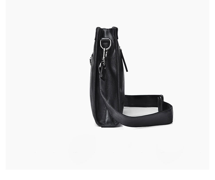 Whatna セカンド バッグ メンズ 3way クラッチ ショルダー 斜め掛け ボディーバッグ 肩掛け バッグ 胸バッグ 手持ちバッグA4 13.3インチipad air収納可 大さい ショルダーベルト付 厚手レザー結婚式 バッグ ビジネス フォーマル 冠婚葬祭 バッグ紳士用 男性用-2