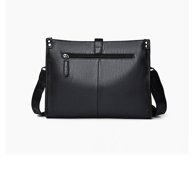 Whatna セカンド バッグ メンズ 3way クラッチ ショルダー 斜め掛け ボディーバッグ 肩掛け バッグ 胸バッグ 手持ちバッグA4 13.3インチipad air収納可 大さい ショルダーベルト付 厚手レザー結婚式 バッグ ビジネス フォーマル 冠婚葬祭 バッグ紳士用 男性用-3