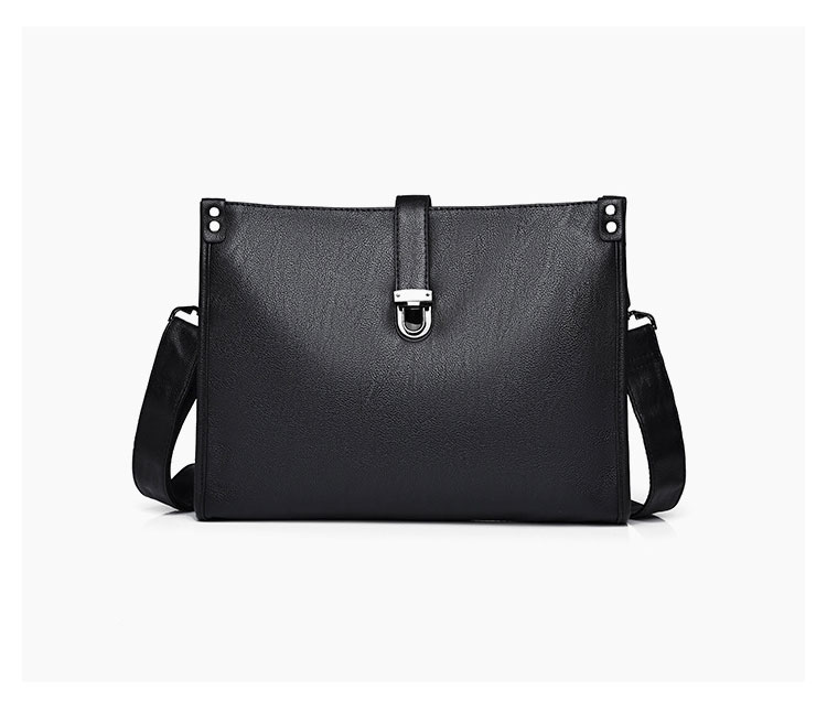 Whatna セカンド バッグ メンズ 3way クラッチ ショルダー 斜め掛け ボディーバッグ 肩掛け バッグ 胸バッグ 手持ちバッグA4 13.3インチipad air収納可 大さい ショルダーベルト付 厚手レザー結婚式 バッグ ビジネス フォーマル 冠婚葬祭 バッグ紳士用 男性用-1