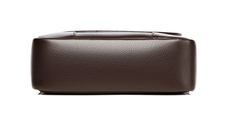 Whatna ワンショルダーバッグ メンズかばん 斜めがけボディ胸バッグ 肩掛けバッグメッセンジャーバッグ ビジネスシンプル カジュアル ワンショルダーボディバッグ  厚手 レザー 縦型 ipad9.7収納可-5