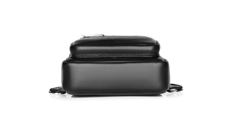 Whatna  ワンショルダーメンズ ボディバッグ 斜め掛けバッグ肩掛け 胸バッグ メッセンジャーバッグ 大容量 牛 革 厚手レザー 本 革  左右に付け替え可軽量  男女兼用-5