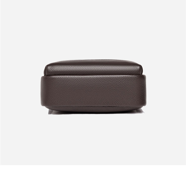 Whatna ワンショルダーバッグ メンズかばん 斜めがけボディ胸バッグ 肩掛けバッグメッセンジャーバッグ ビジネスシンプル カジュアル ワンショルダーボディバッグ 厚手 レザー 縦型 ipad9.7収納可-6