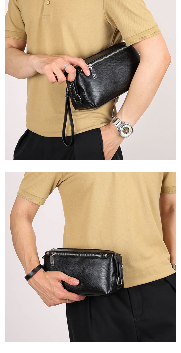 Whatna ミニセカンドバッグ メンズ クラッチ バッグ pu レザー ボックス型ハンドバッグ手持ちバッグ 手提げバッグ 化粧バッグフォーマル 結婚式 葬式 冠婚葬祭 パーティー バッグ-10