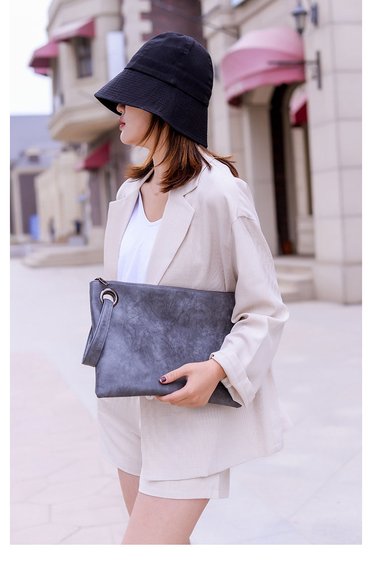 Whatna セカンドバッグ メンズ クラッチ バッグ 大きな 軽くて 薄い pu レザー B5 A4 手持ちバッグ 手提げバッグ フォーマル 結婚式 葬式 冠婚葬祭 パーティー バッグ-12