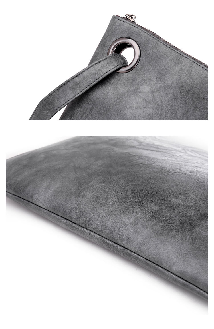 Whatna セカンドバッグ メンズ クラッチ バッグ 大きな 軽くて 薄い pu レザー B5 A4 手持ちバッグ 手提げバッグ フォーマル 結婚式 葬式 冠婚葬祭 パーティー バッグ-9