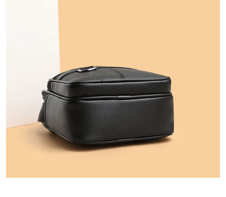 Whatna 牛 革 ワンショルダーバッグ メンズ 3way斜め掛け胸バッグ 手提げバッグ セカンドバッグ 手持げバッグ 厚 手 レザー Ipad 9.7収納可カジュアル フォーマル ビジネス 通学 通勤 結婚式 肩掛けバッグ 自転車かばん プレゼント男性-5