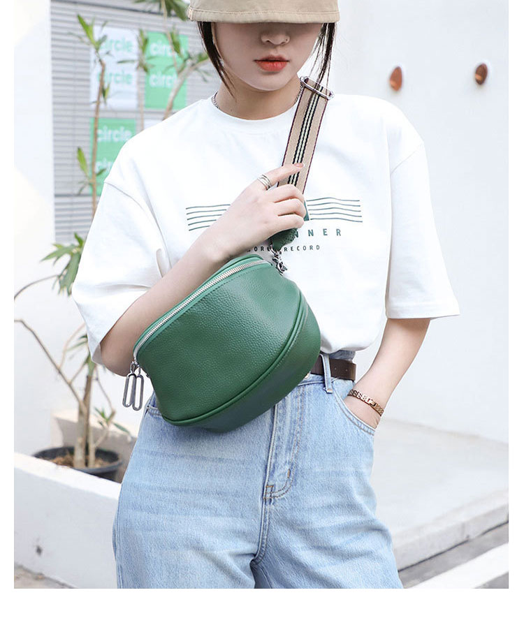 Whatna 牛 革 ミニ ショルダーバッグ レディース 斜めがけボディ胸バッグ 小さめ 本 革 厚手 レザー 軽量 ダブルファスナー ショルダー 肩掛け ミニバッグ 女性 通勤 旅行 バッグ  スマホポーチ-8