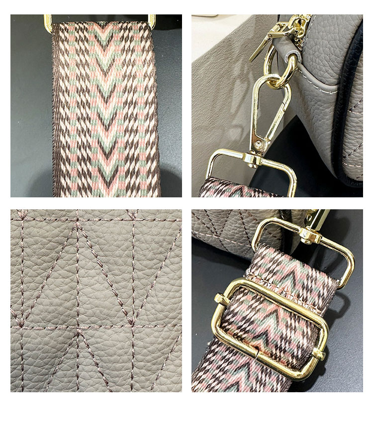 Whatna ミニ ショルダーバッグ レディース 斜めがけボディ胸バッグ 小さめ 牛 革 本 革 厚手 レザー 軽量 ショルダー 肩掛け ミニバッグ 女性 通勤 旅行 バッグ スマホポーチ 6602-4