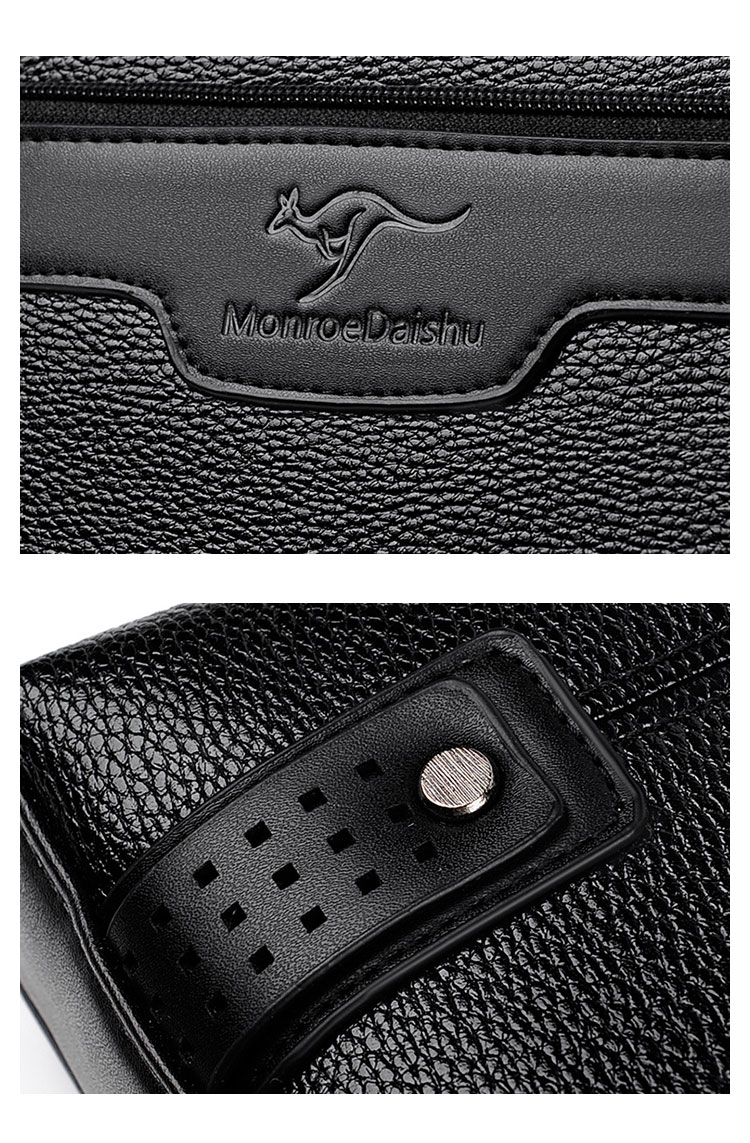 Whatna ショルダーバッグ メンズかばん 斜めがけボディ胸バッグ 肩掛けバッグメッセンジャーバッグ ビジネスシンプル カジュアル ワンショルダーボディ バッグ 厚手 レザー 縦型 ipad10.5収納可-10