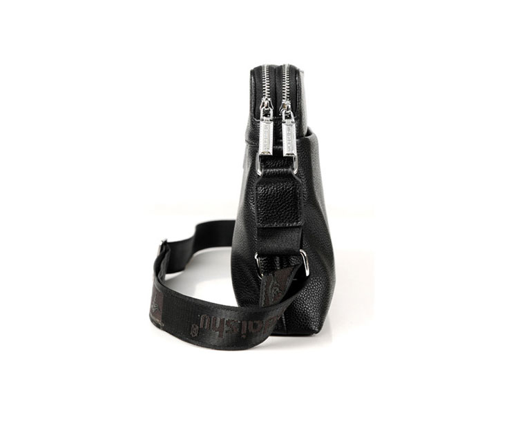 Whatna  ワンショルダーバッグ メンズかばん 牛革 斜めがけボディ胸バッグ 肩掛けバッグメッセンジャーバッグ ビジネスシンプル カジュアル ワンショルダーボディバッグ 2室仕様  厚手 レザー 本 革 縦型 横型  B5 A4 ipad10.5収納可-2