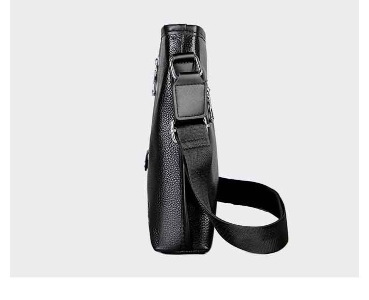 Whatna ワンショルダーバッグ メンズかばん 牛革 斜めがけボディ胸バッグ 肩掛けバッグメッセンジャーバッグ ビジネスシンプル カジュアル ワンショルダーボディバッグ 2室仕様 厚手 レザー 本 革 縦型 横型 B5 A4 ipad10.5収納可-4