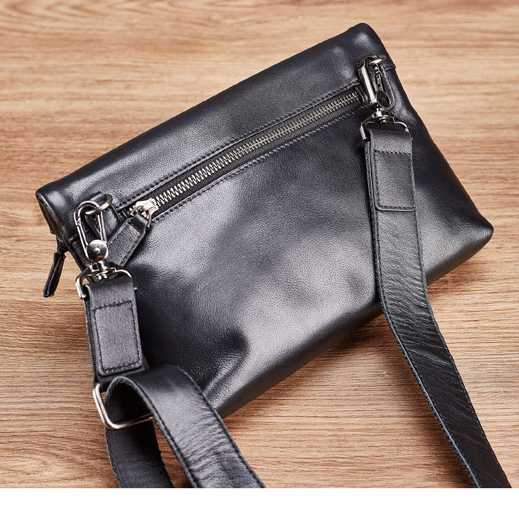 Whatna  ワンショルダーバッグ メンズ  ボディバッグ 斜め掛けバッグ 胸バッグ セカンド バッグ 手提げ バッグ 手持ちバッグメッセンジャーバッグ PUレザー フォーマル 結婚式 葬式 冠婚葬祭 バッグパーティー バッグ-2