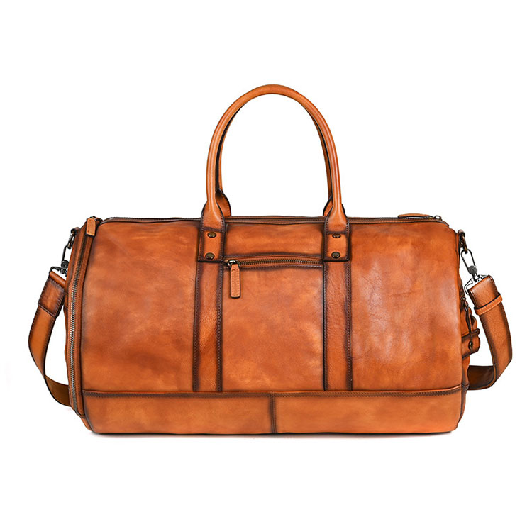 Whatna アンティーク風合い鞣し天 然 牛革 ビジネスバッグメンズ 2way ショルダー 手提げバッグブリーフケース17インチPC対応 旅行 出張 通勤 通学 就活 面接 バッグ かばん 男性用83006-2