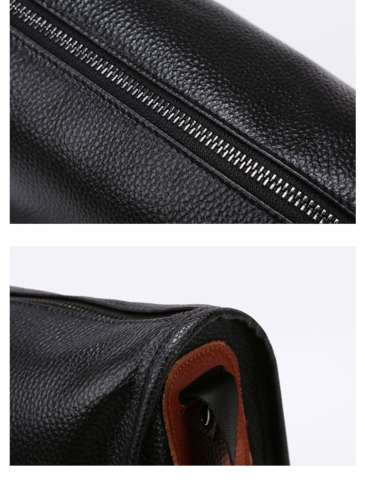 Whatna 天然 牛 革 ワンショルダーバッグ メンズ 斜め掛け ボディーバッグ 胸バッグ 本 革 小さめビジネスバッグ  横型 ipad 10.5収納可 肩掛け 通勤 通学 斜めがけバッグ メッセンジャーバッグ 防水 バッグ 自転車 かばん男性用-11