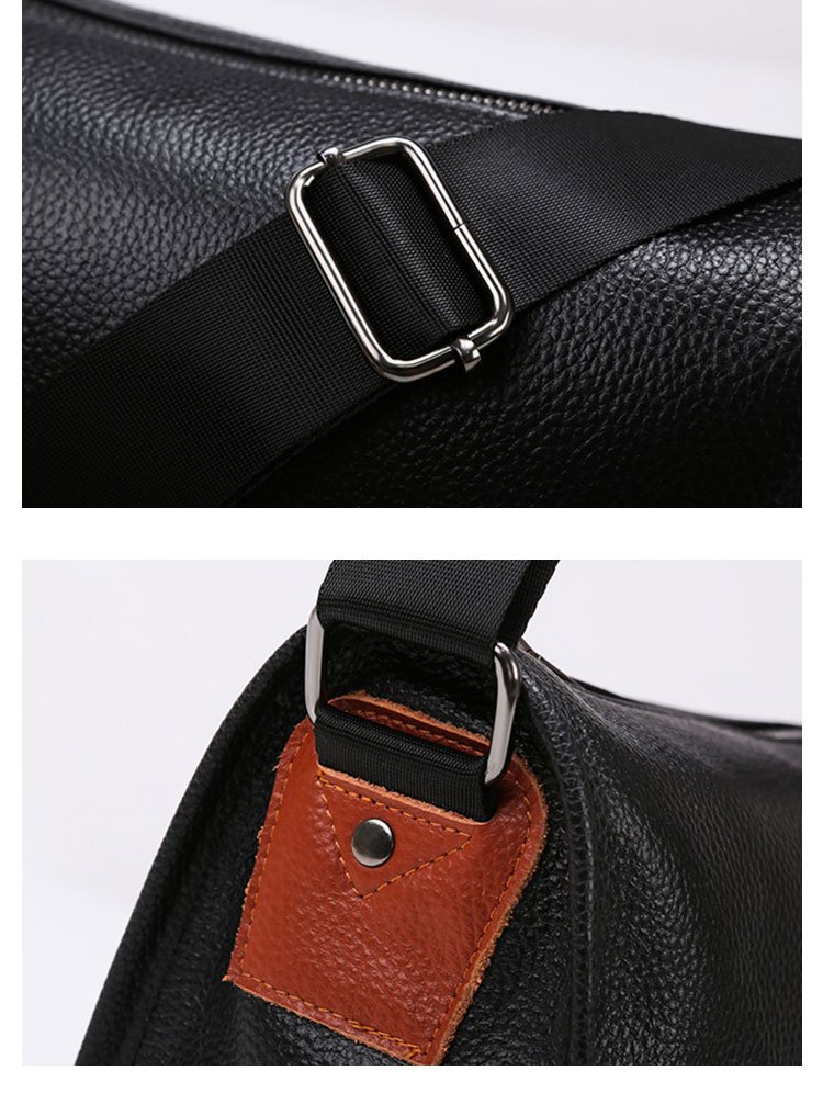 Whatna 天然 牛 革 ワンショルダーバッグ メンズ 斜め掛け ボディーバッグ 胸バッグ 本 革 小さめビジネスバッグ  横型 ipad 10.5収納可 肩掛け 通勤 通学 斜めがけバッグ メッセンジャーバッグ 防水 バッグ 自転車 かばん男性用-10