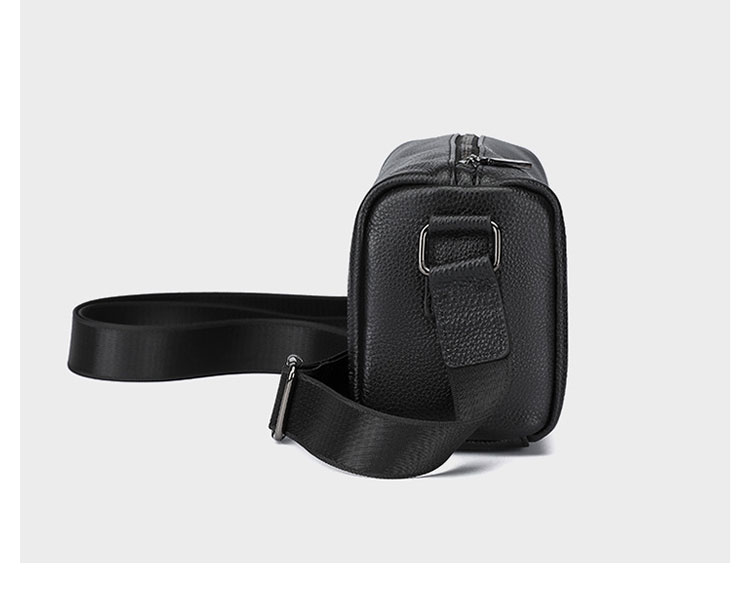 Whatna 天然 牛 革 ワンショルダーバッグ メンズ 斜め掛け ボディーバッグ 胸バッグ 本 革 小さめビジネスバッグ ipad Mini収納可 肩掛け 通勤 通学 斜めがけバッグ メッセンジャーバッグ 防水 バッグ 自転車 かばん男性用-2