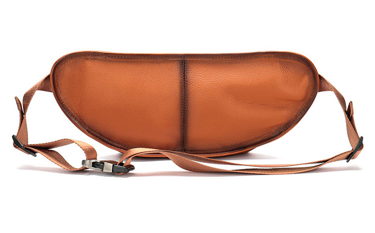 Whatna アンティーク風合い鞣し天 然 牛革 ワンショルダー メンズ ウエストポーチ ウエストバッグ ショルダーバッグ 手作業で作 男女兼用 本革 斜めがけ ボディバッグ  斜め掛け 胸バッグ 9152-4
