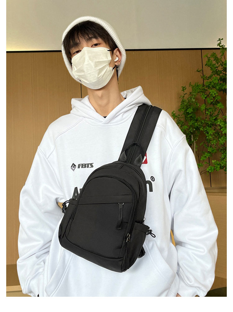 Whatna ワンショルダーバッグ メンズ レディース リュックバック ボディバッグ 胸バッグ 肩掛けバッグ 手提げバック 左右付け替え可能 A4サイズ収納可-12