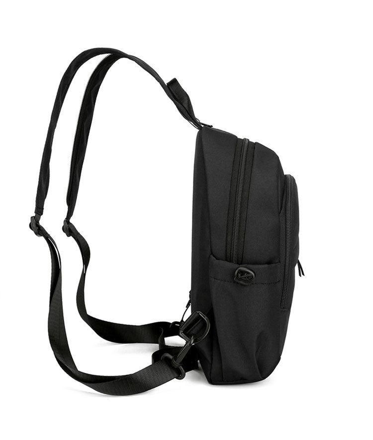 Whatna ワンショルダーバッグ メンズ レディース リュックバック ボディバッグ 胸バッグ 肩掛けバッグ 手提げバック 左右付け替え可能 A4サイズ収納可-3