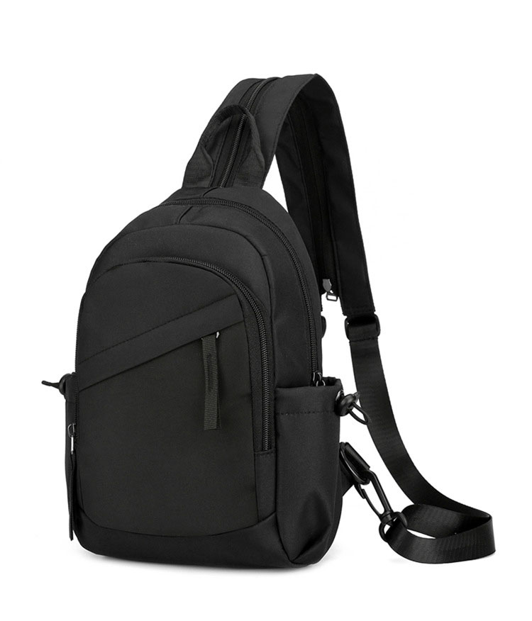 Whatna ワンショルダーバッグ メンズ レディース リュックバック ボディバッグ 胸バッグ 肩掛けバッグ 手提げバック 左右付け替え可能 A4サイズ収納可-2