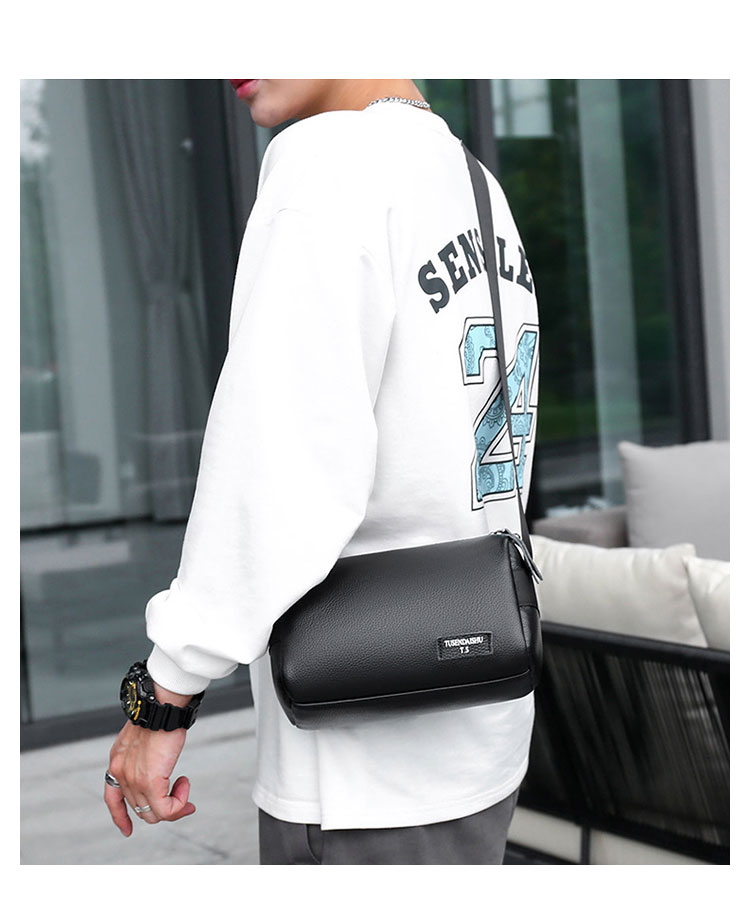 Whatna ワンショルダーメンズ ミニショルダーバッグ 斜め掛けバッグ肩掛け ミニ胸バッグ メッセンジャーバッグ 小さい PUレザー小型ショルダーミニバック肩掛けミニバッグ男女兼用-11