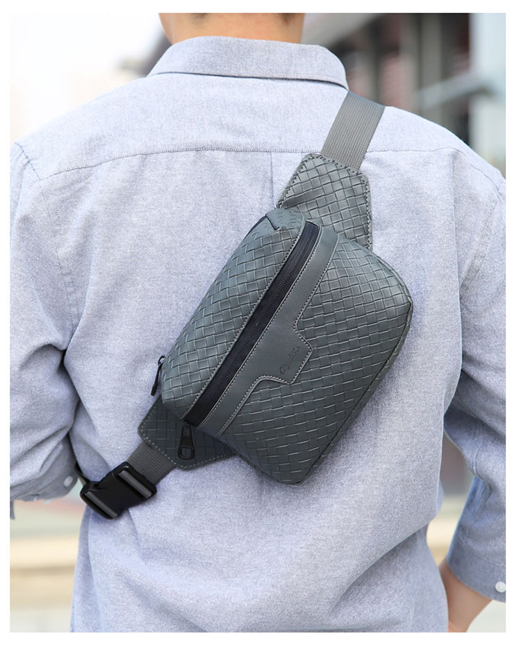 Whatna ワンショルダーバッグ メンズ ボディバッグ 斜め掛けバッグ 肩掛け胸バッグ ウエストバッグ メッセンジャーバッグ 小さい 革 レザー男女兼用-12