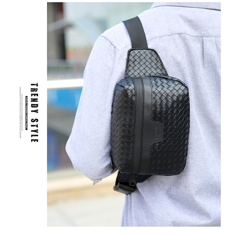 Whatna ワンショルダーバッグ メンズ ボディバッグ 斜め掛けバッグ 肩掛け胸バッグ ウエストバッグ メッセンジャーバッグ 小さい 革 レザー男女兼用-11