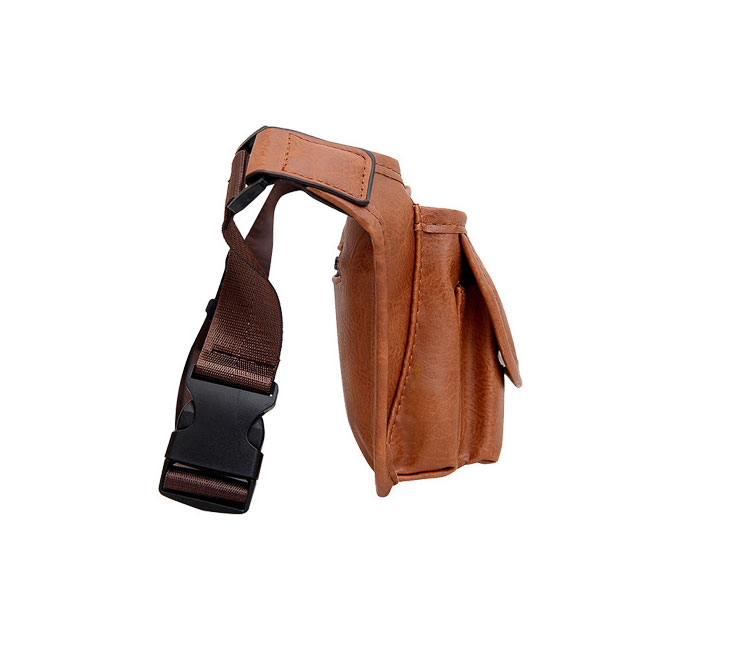 Whatna  ワンショルダーバッグ メンズ  ボディバッグ 斜め掛けバッグ 肩掛け胸バッグ ウエストバッグ メッセンジャーバッグ 小さい 革 レザー男女兼用-2