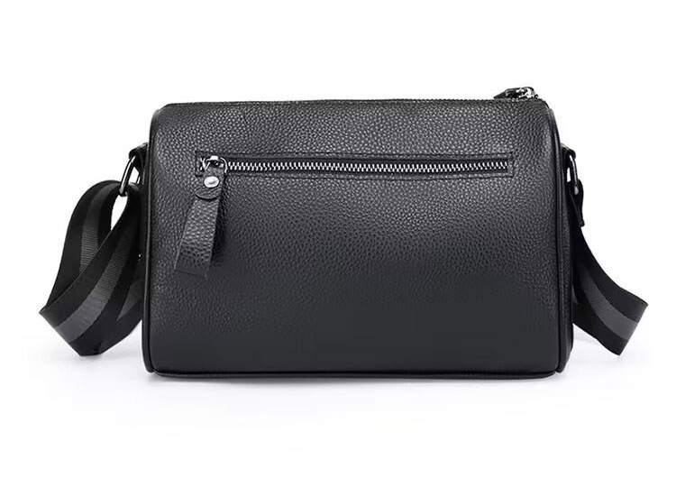 Whatna  ワンショルダーメンズ ミニショルダーバッグ 斜め掛けバッグ肩掛け ミニ胸バッグ メッセンジャーバッグ 小さい PUレザー小型ショルダーミニバック肩掛けミニバッグ男女兼用-2