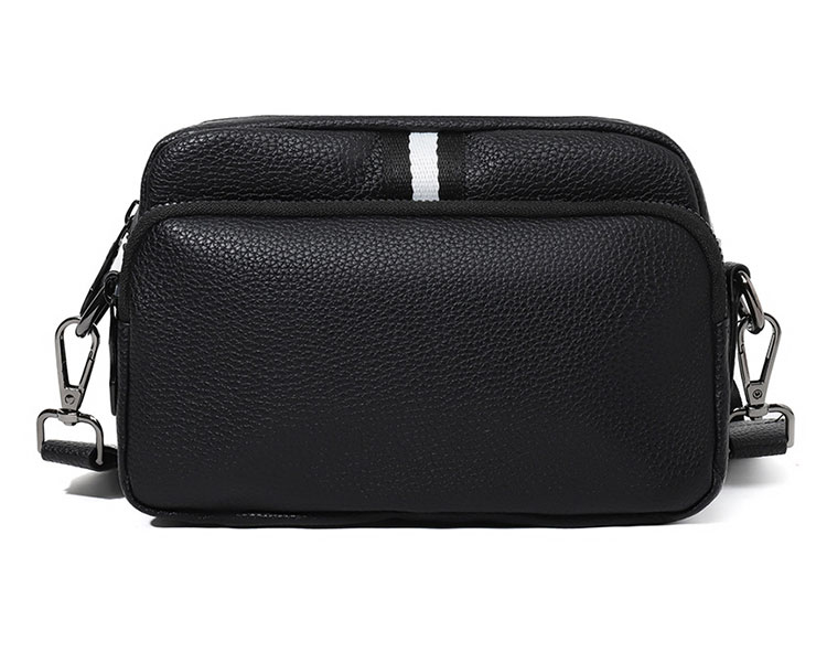 Whatna ワンショルダーメンズ ミニショルダーバッグ 斜め掛けバッグ肩掛け ミニ胸バッグ メッセンジャーバッグ 小さい PUレザー小型ショルダーミニバック肩掛けミニバッグ男女兼用-2