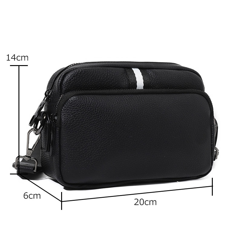 Whatna ワンショルダーメンズ ミニショルダーバッグ 斜め掛けバッグ肩掛け ミニ胸バッグ メッセンジャーバッグ 小さい PUレザー小型ショルダーミニバック肩掛けミニバッグ男女兼用-1